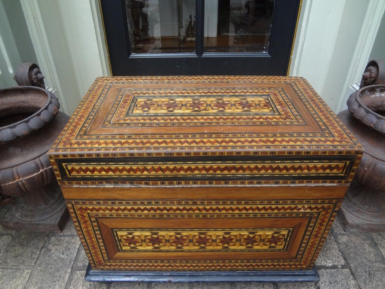 Antique Moroccan Coffer, Trunk or Box For Sale 6