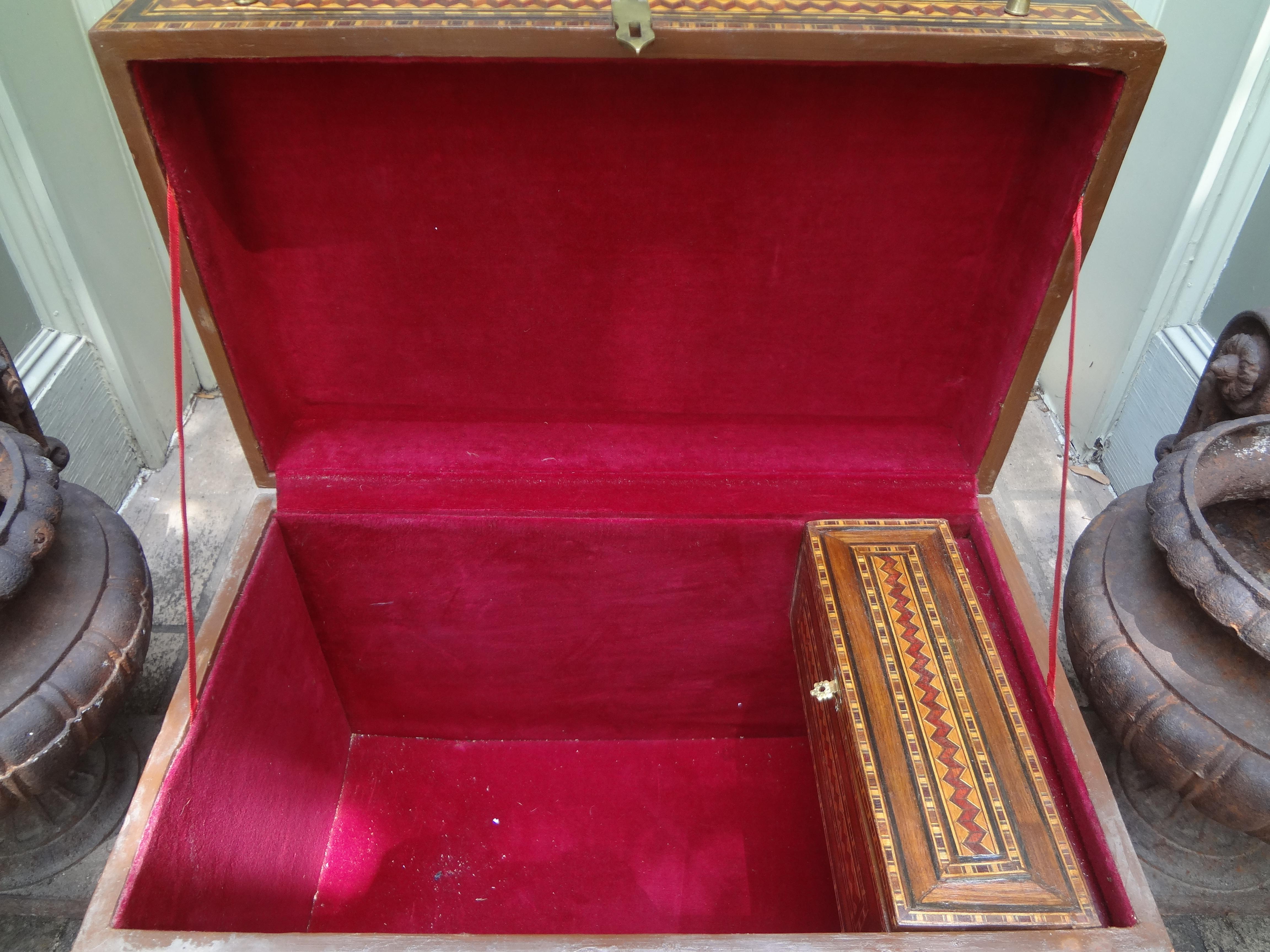 Antique Moroccan Coffer, Trunk or Box For Sale 1