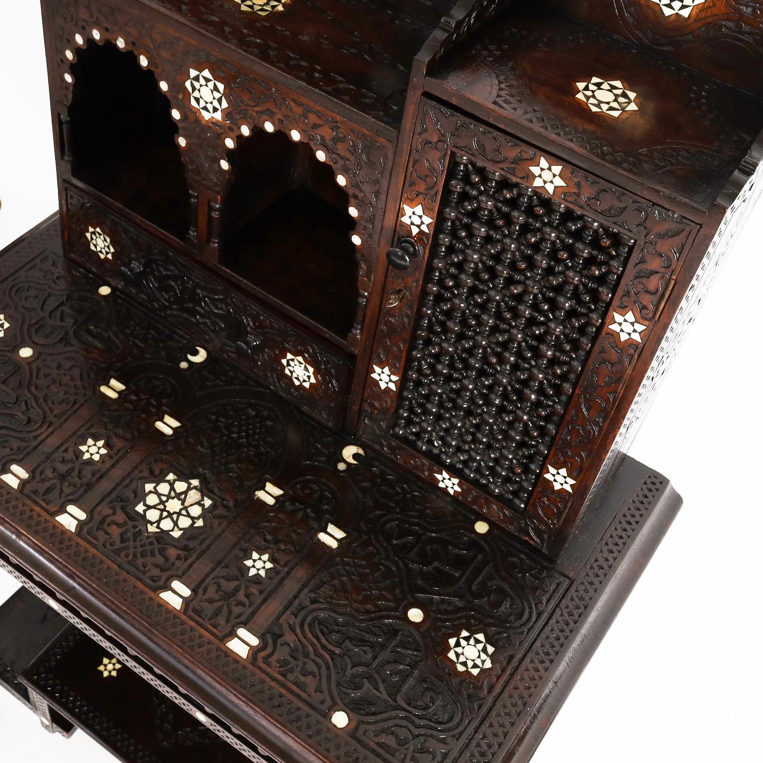 19th Century Antique Moroccan Desk or Escritoire For Sale