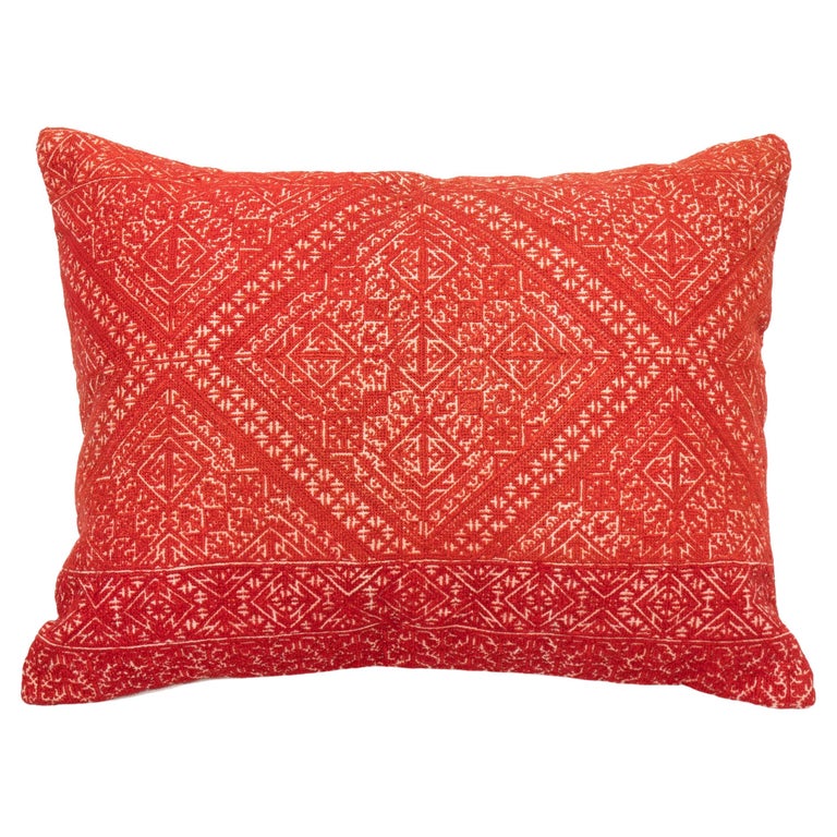 Antique Moroccan Fez Embroidery Pillow Case, Early 20th Century For ...