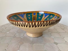 Bol antique en poterie artisanale marocaine