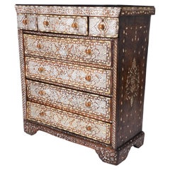 Antique Moroccan Inlaid Chest of Drawers