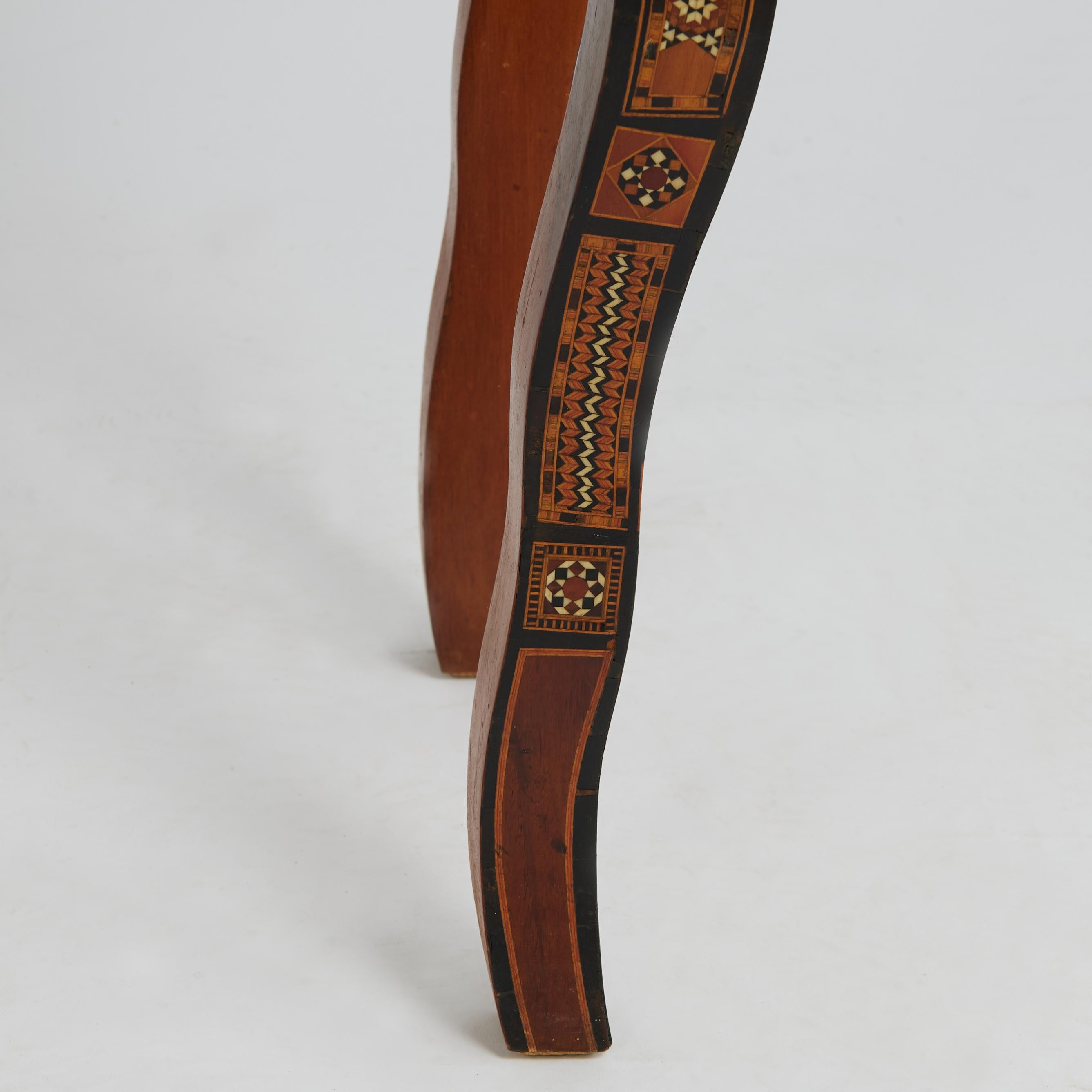 Antique Moroccan Inlaid Game Table 2