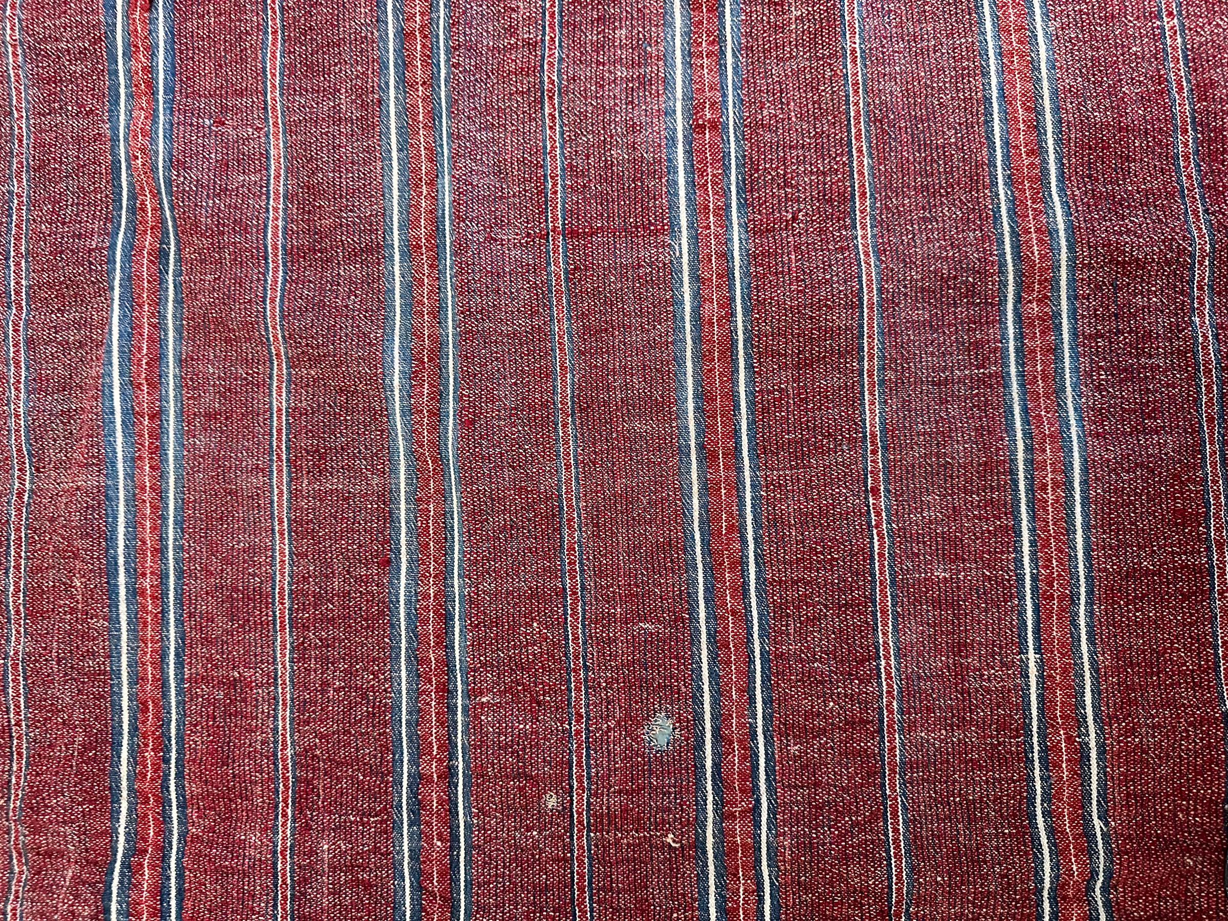 Antiker marokkanischer Kelim-Kelim-Teppich-Wandteppich, handgefertigt, 6x8 178cm x 226cm (Frühes 20. Jahrhundert) im Angebot