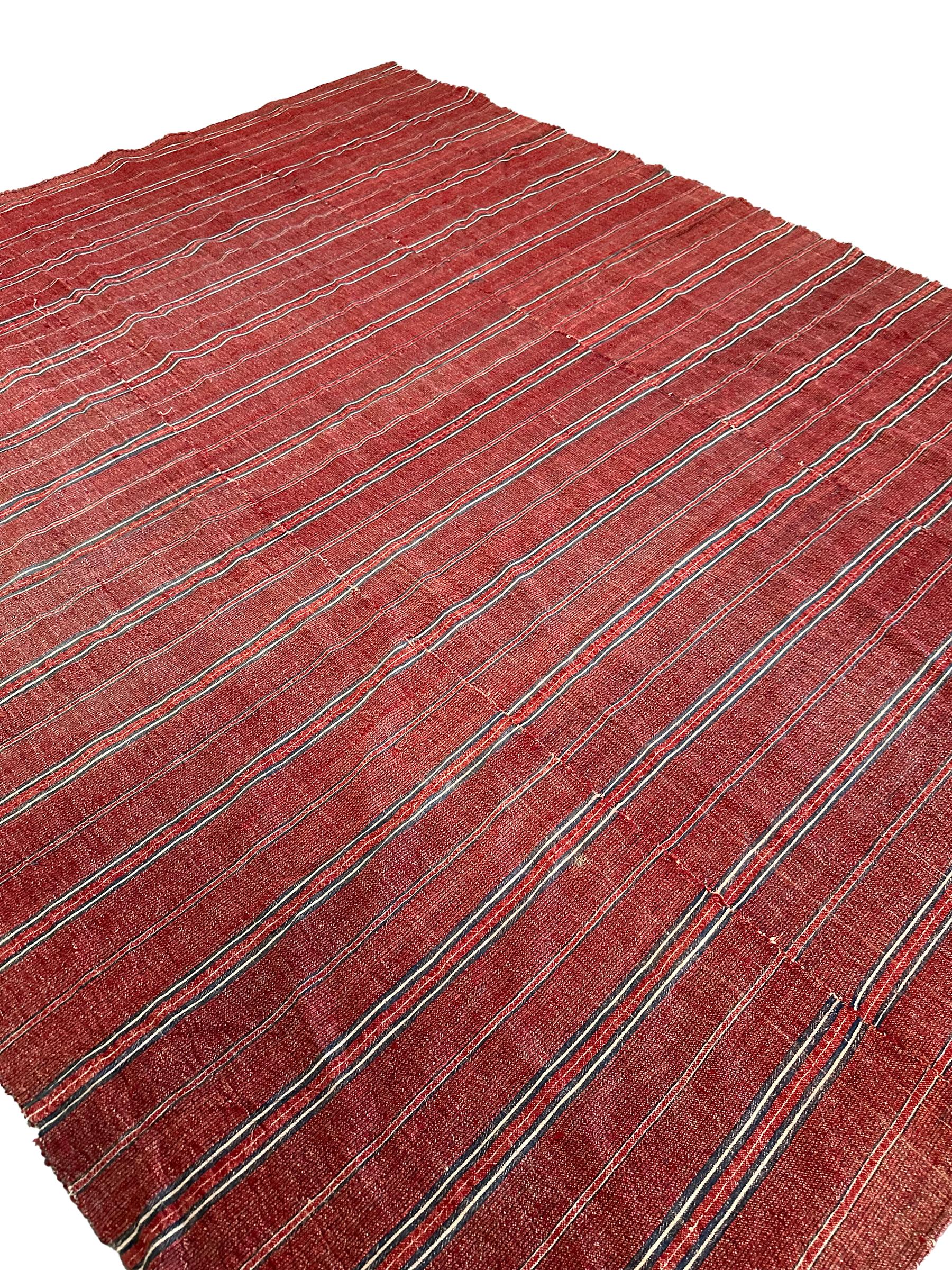 Antiker marokkanischer Kelim-Kelim-Teppich-Wandteppich, handgefertigt, 6x8 178cm x 226cm im Angebot 1