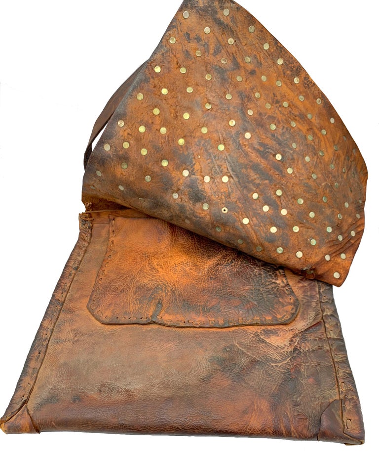 Antique Moroccan Leather Bag Belonging To A Family Of Water Carriers antique-moroccan-leather-bag-belonging-to-a-family-of-water-carriers