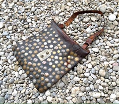 Antique Moroccan Leather Bag Belonging to a Family of Water Carriers