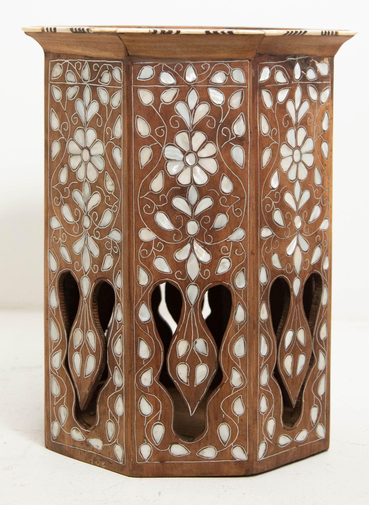moroccan style side table