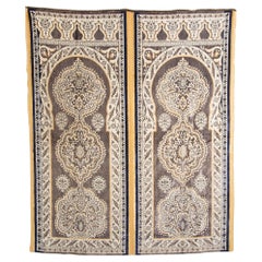 Antique Moroccan Moorish Silk Textile Tapestry Wall Hanging Hiti 19th C.