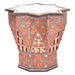 Antique Moroccan Painted Stand or Table