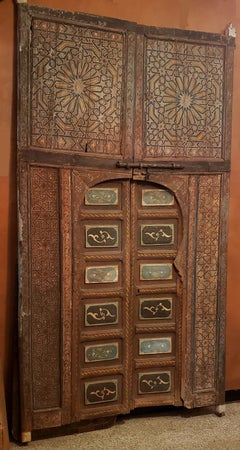Antique Moroccan Palace Double Door, Marrakech