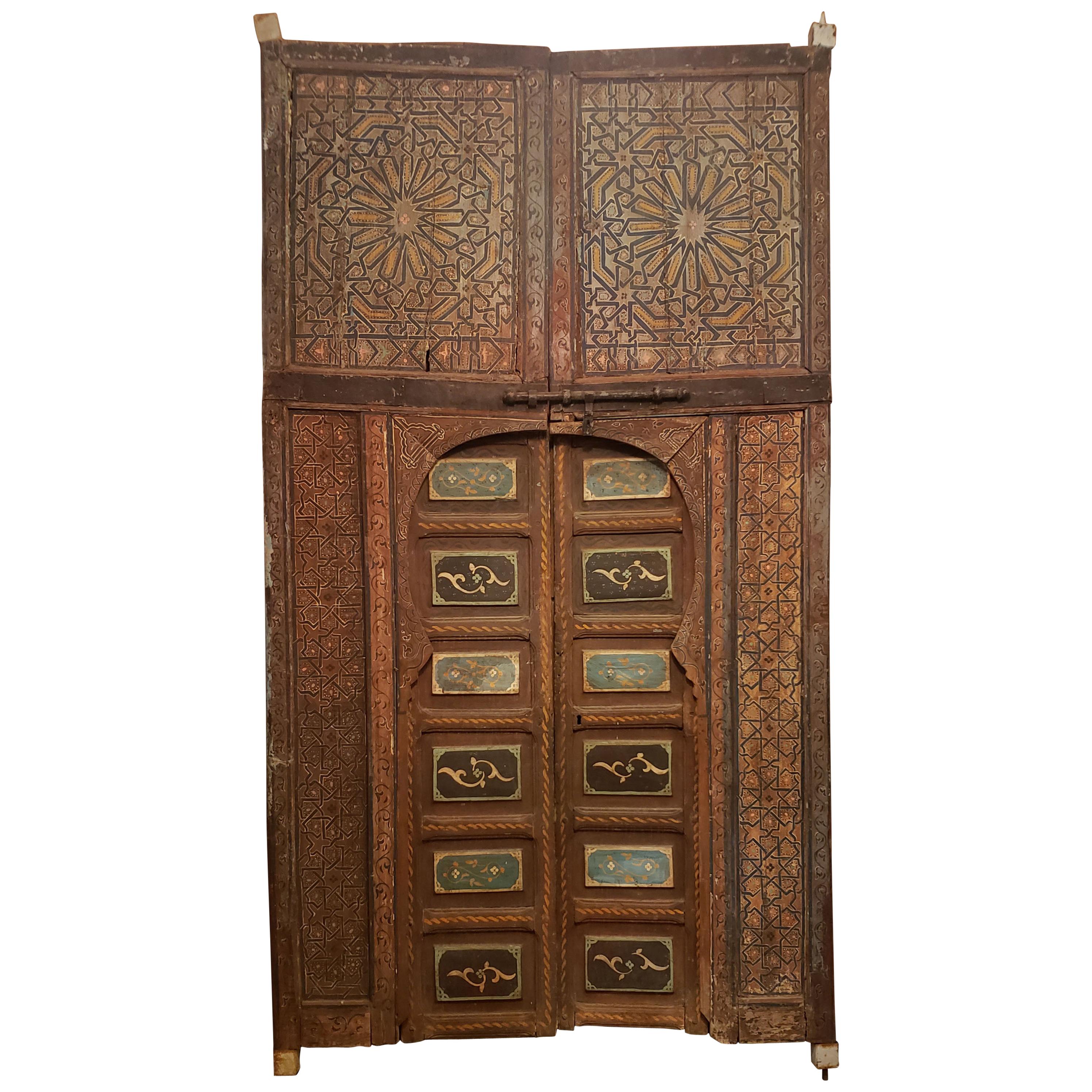 Antique Moroccan Palace Double Door, Marrakech For Sale