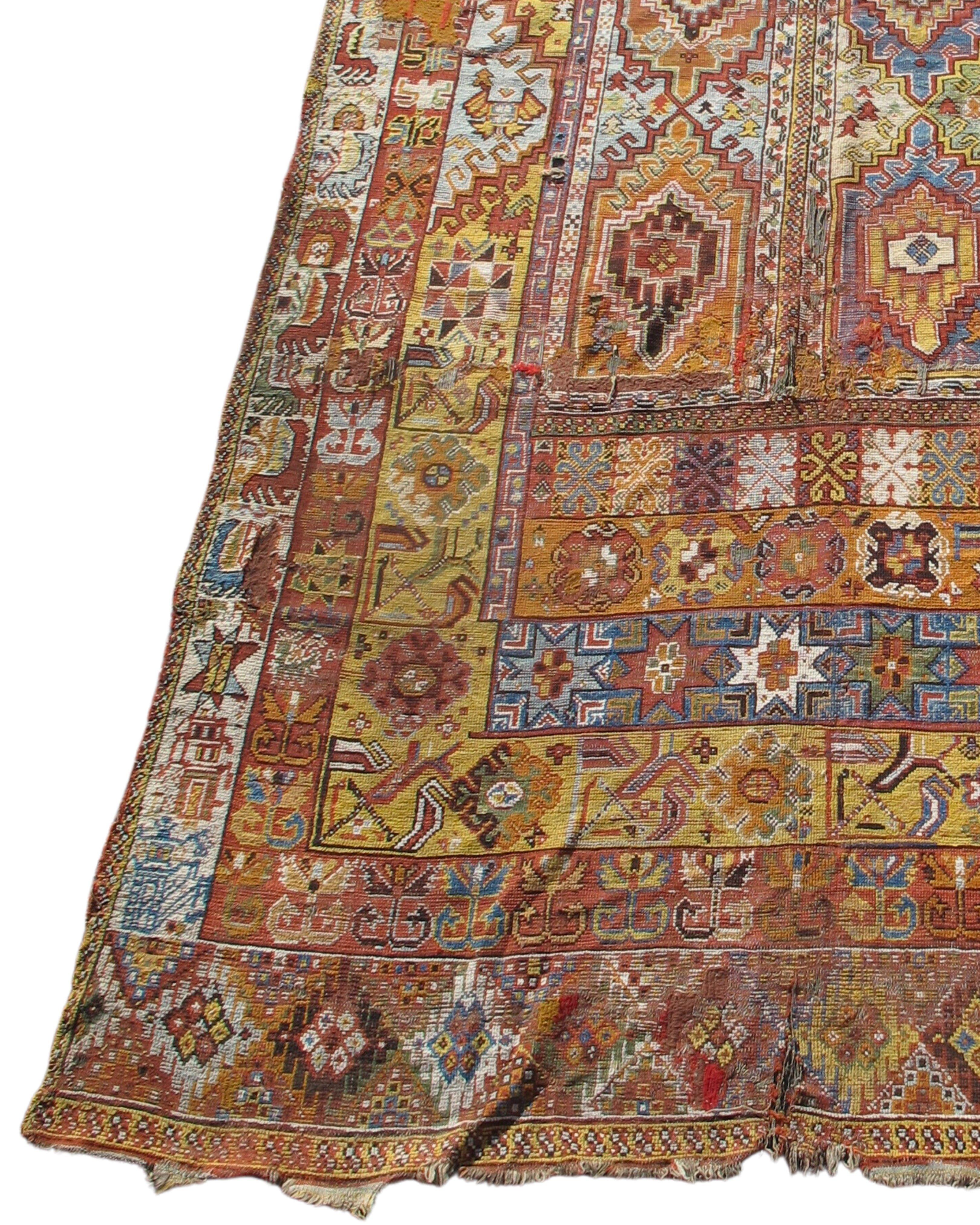 Antique Moroccan Rabat Long Rug, 19th Century In Good Condition For Sale In San Francisco, CA