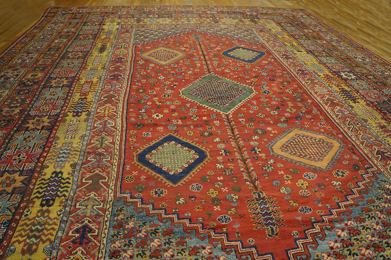 Marokkanischer Rabat-Teppich des späten 19. Jahrhunderts ( 14''10 x 20''8 - 452 x 630)  (Spätes 19. Jahrhundert) im Angebot
