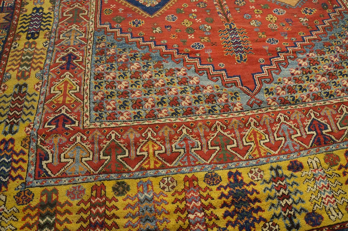 Late 19th Century Moroccan Rabat Carpet ( 14'10