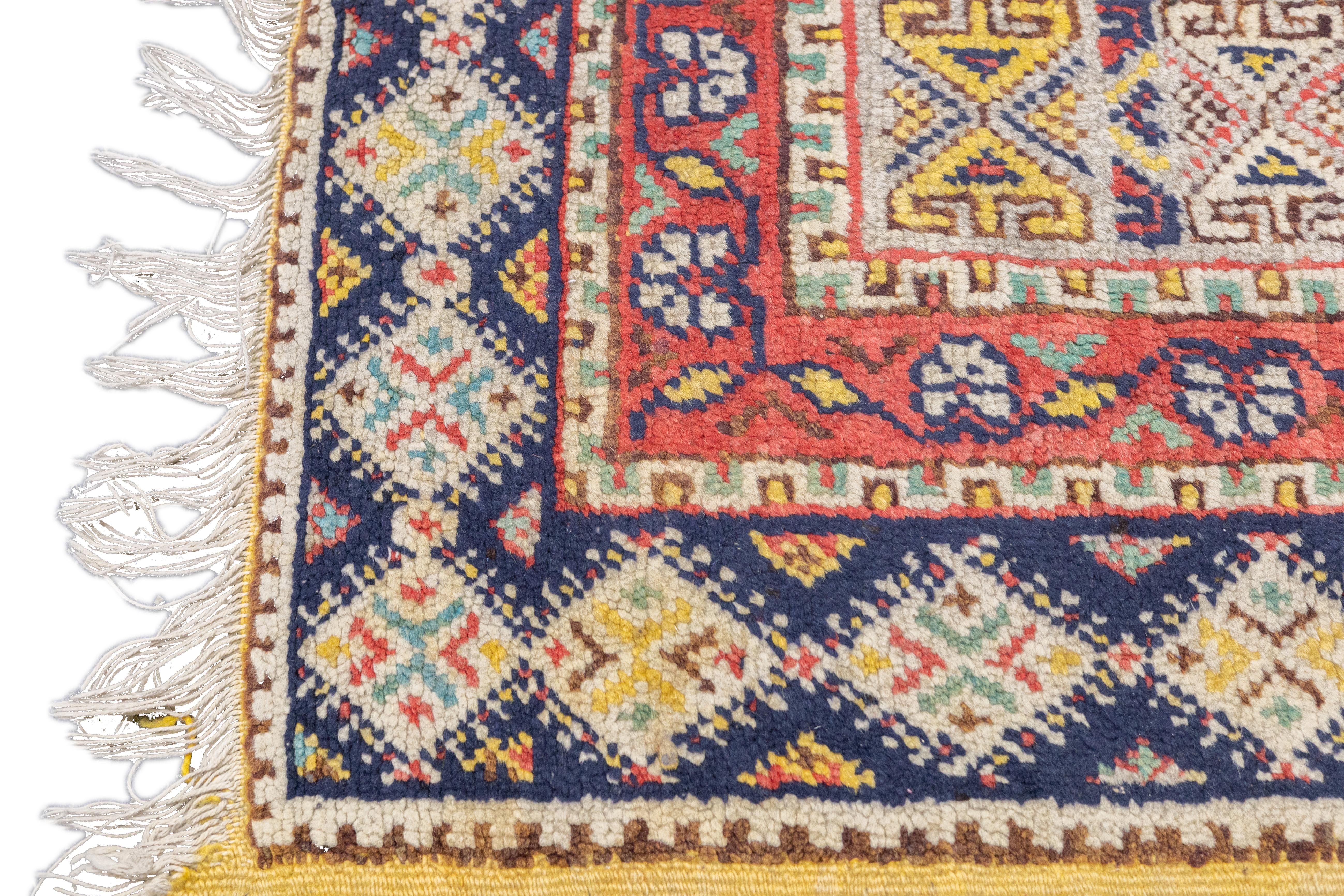 Antique Moroccan Rug 6'9'' x 9'8'' For Sale 1