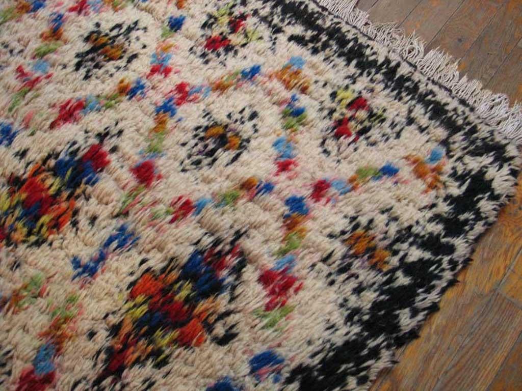 Hand-Knotted Antique Moroccan Rug For Sale