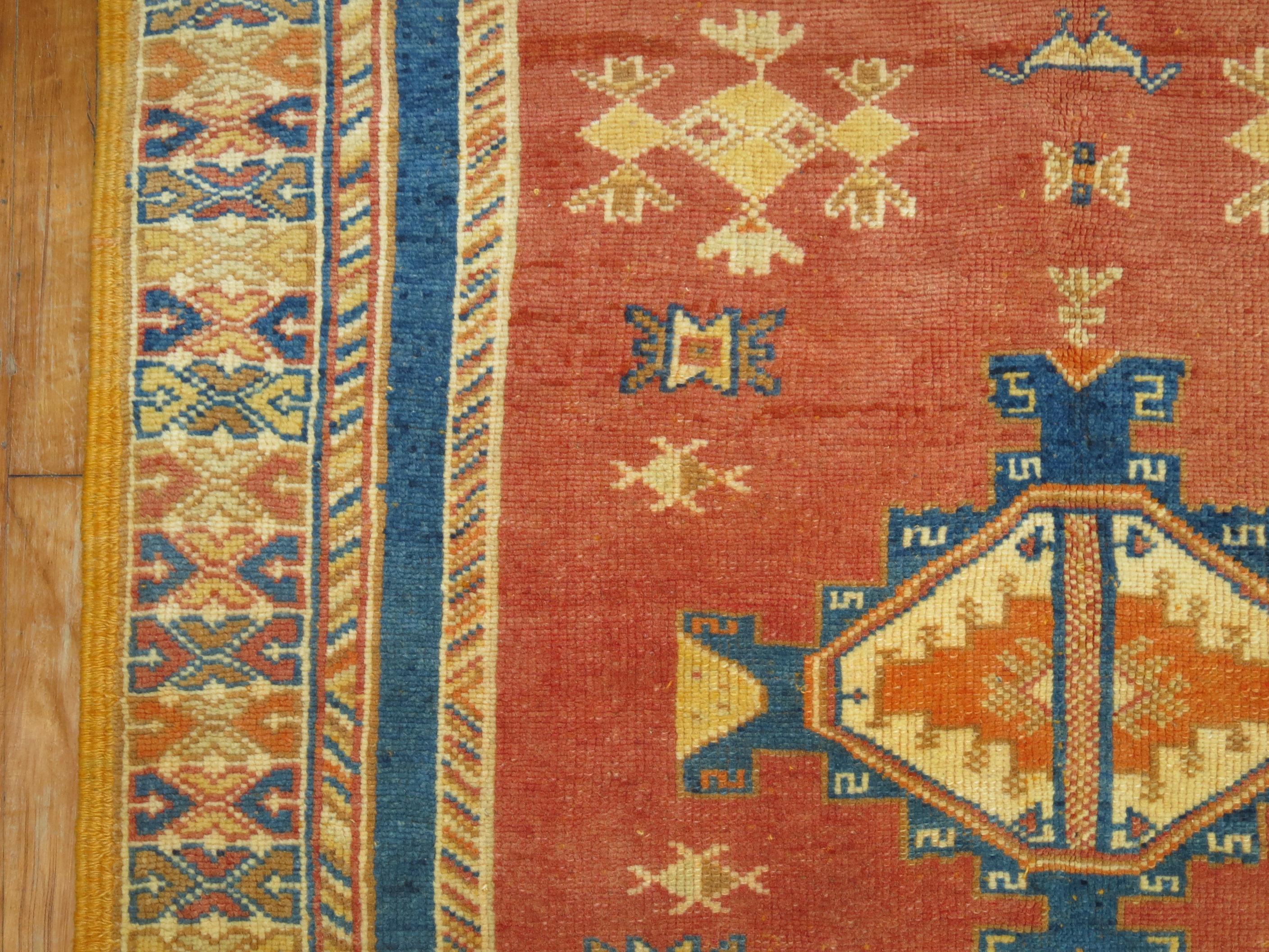 Mid-Century Modern Antique Moroccan Rug