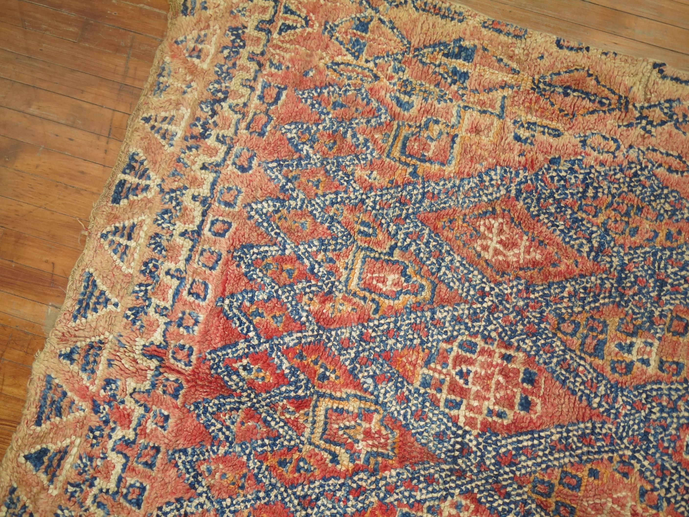 Antique Moroccan Rug In Excellent Condition In New York, NY
