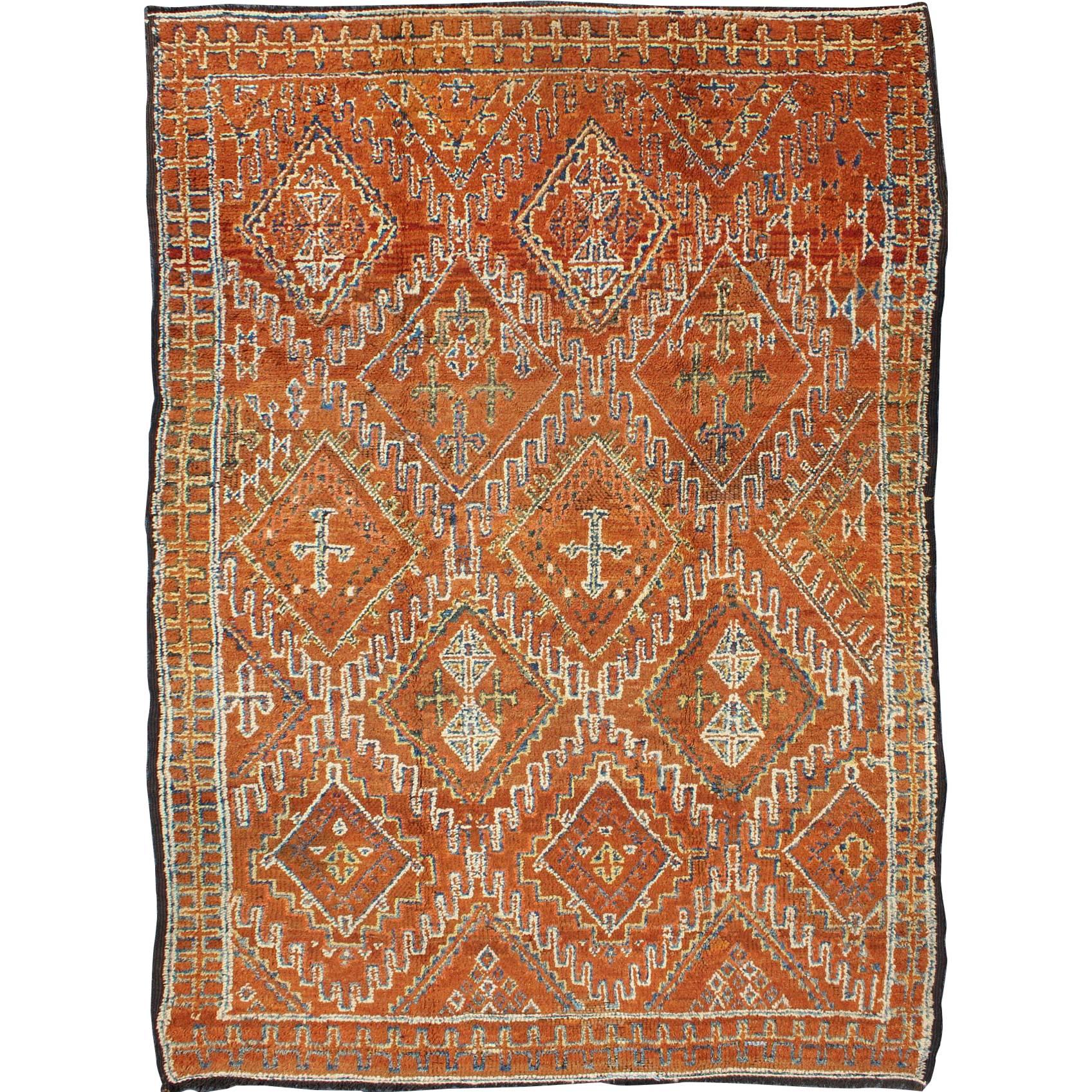 Antique Moroccan Rug For Sale at 1stDibs