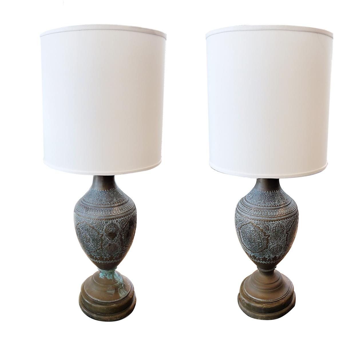 Antique Moroccan Table Lamps