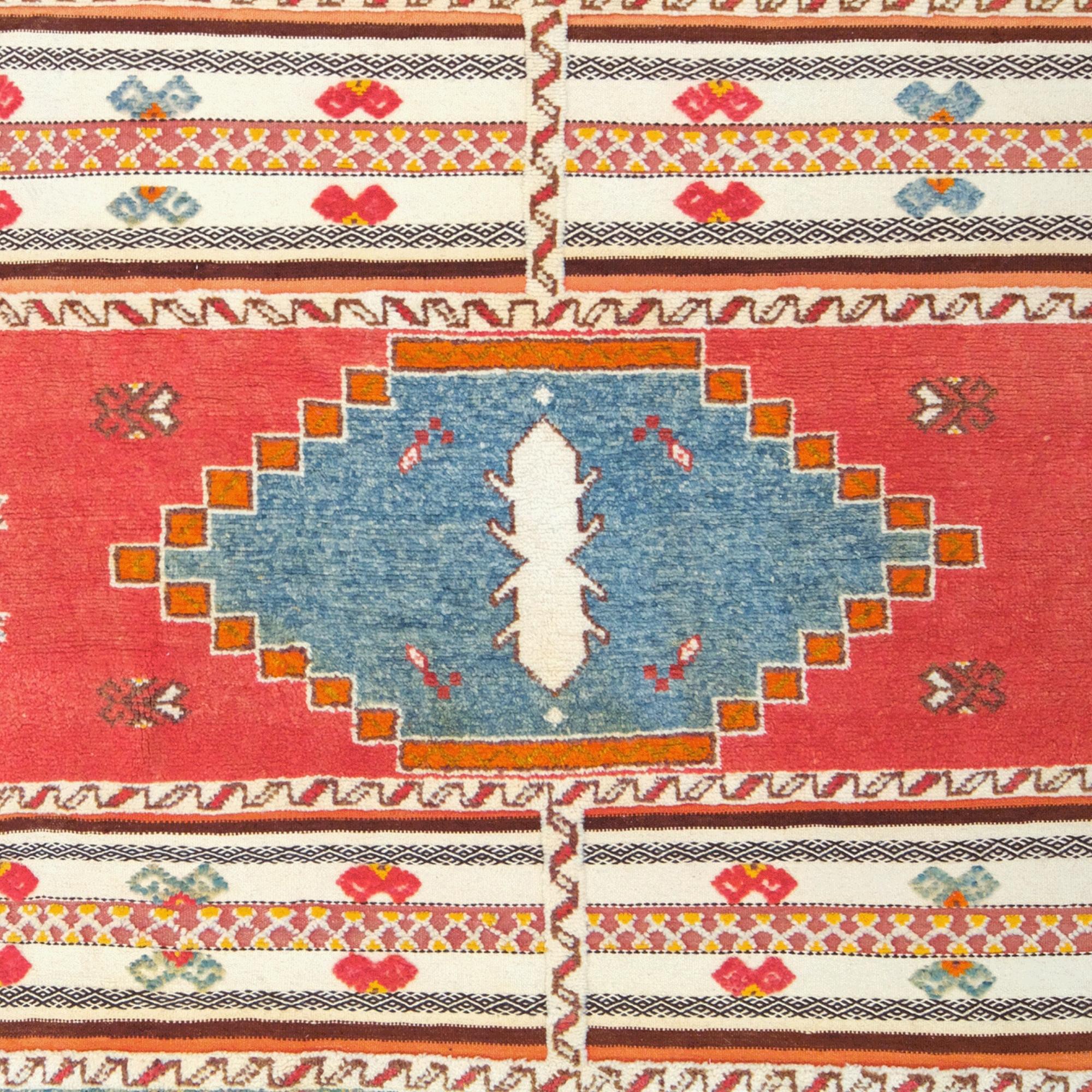 Perse Tapis ancien du Maroc - Tapis ancien en laine du Maroc du 19ème siècle en vente