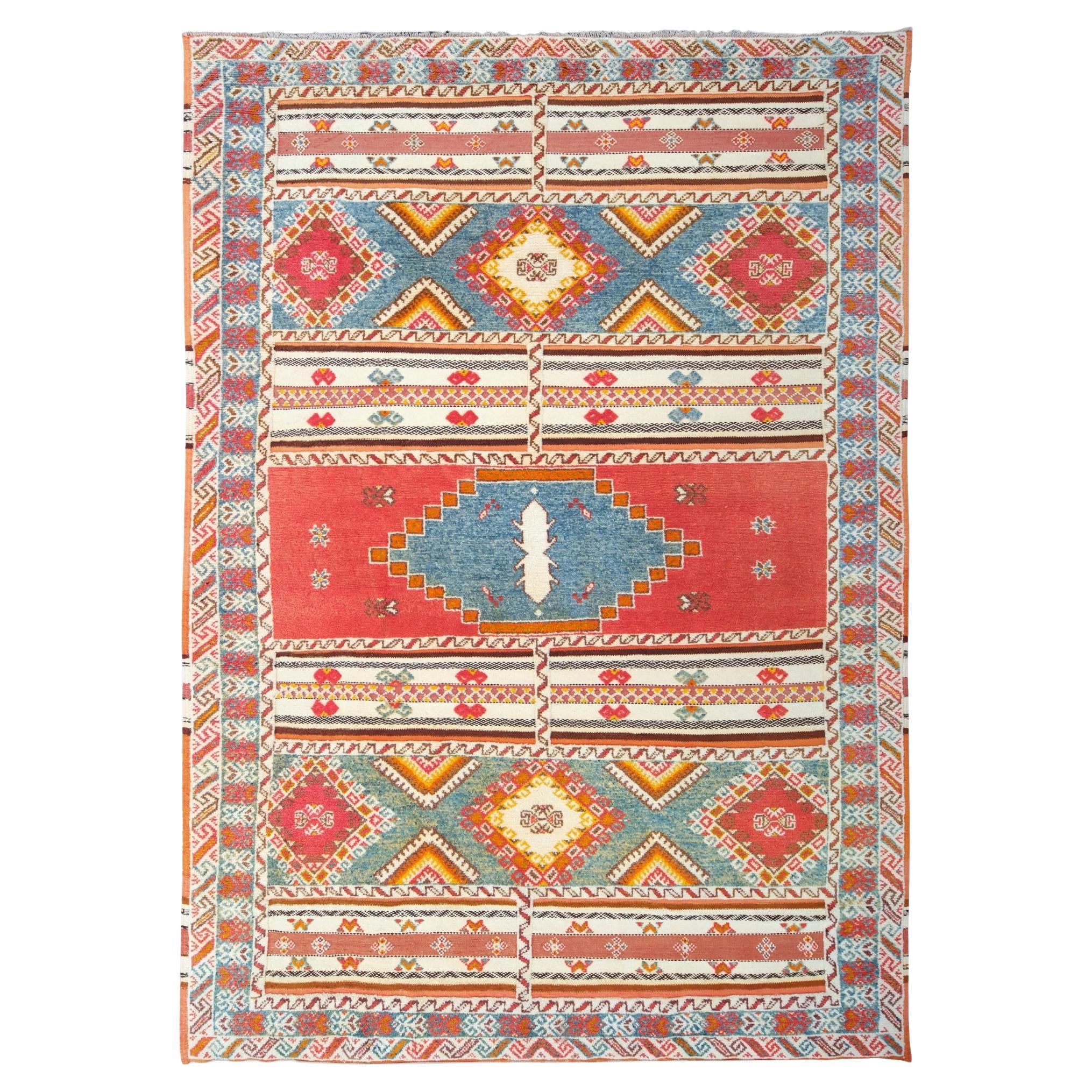 Antique Morocco Rug - 19th Century Antique Wool Moroccon Carpet