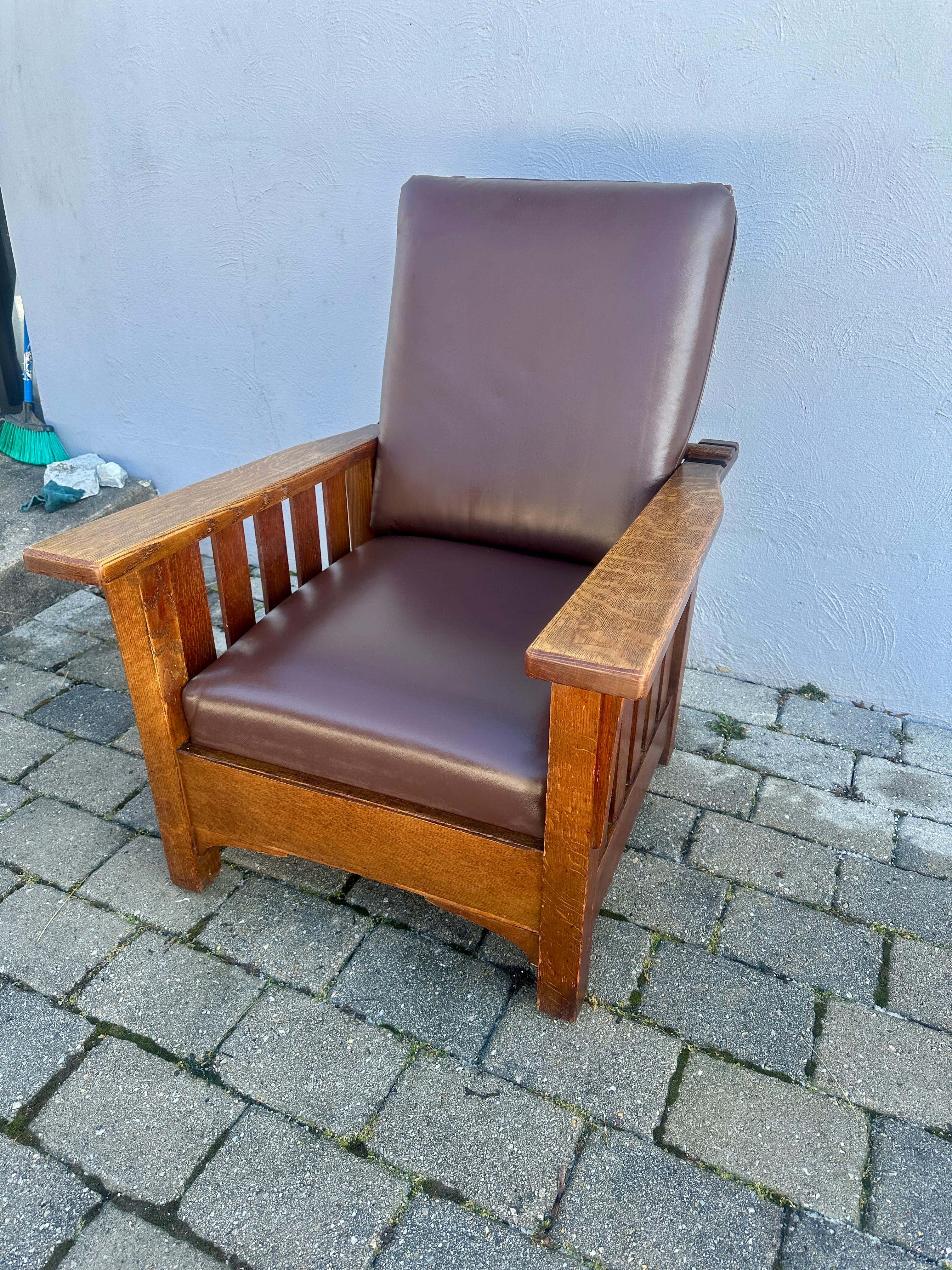 Arts and Crafts Antique Morris Chair  from the early 1900s by 