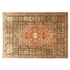 Antique Morrocan Oriental Rug, in Room Size, with a Central Medallion