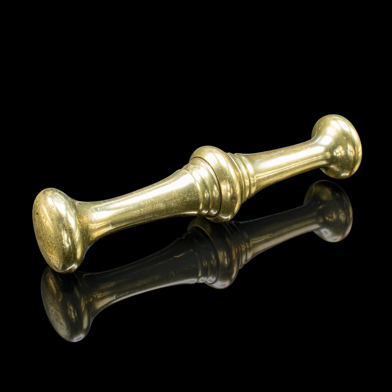 Antiker Mörser & Stößel, Englisch, Bronze Apotheker, Küchenhilfe, Carolean, 1670 im Angebot 5