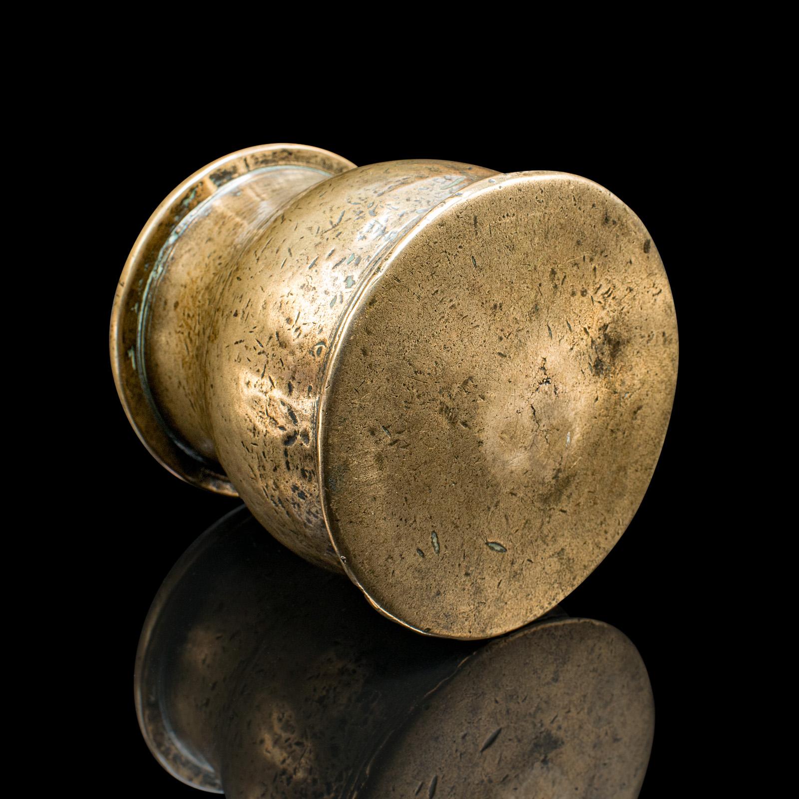 Antiker Mörser & Stößel, Englisch, Bronze Apotheker, Küchenhilfe, Carolean, 1670 im Angebot 3