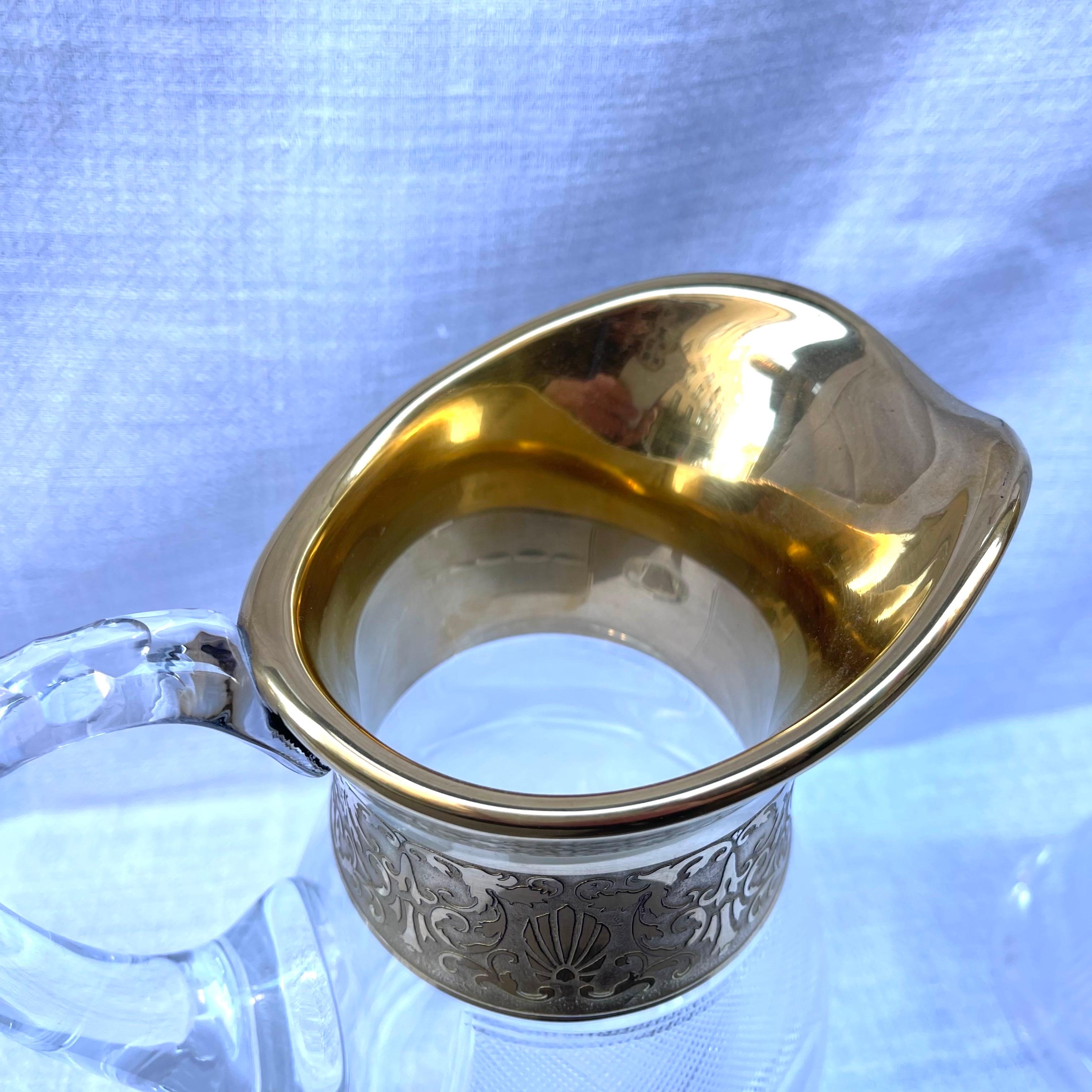 Ceco Decanter e brocca d'acqua antichi di Moser in vendita