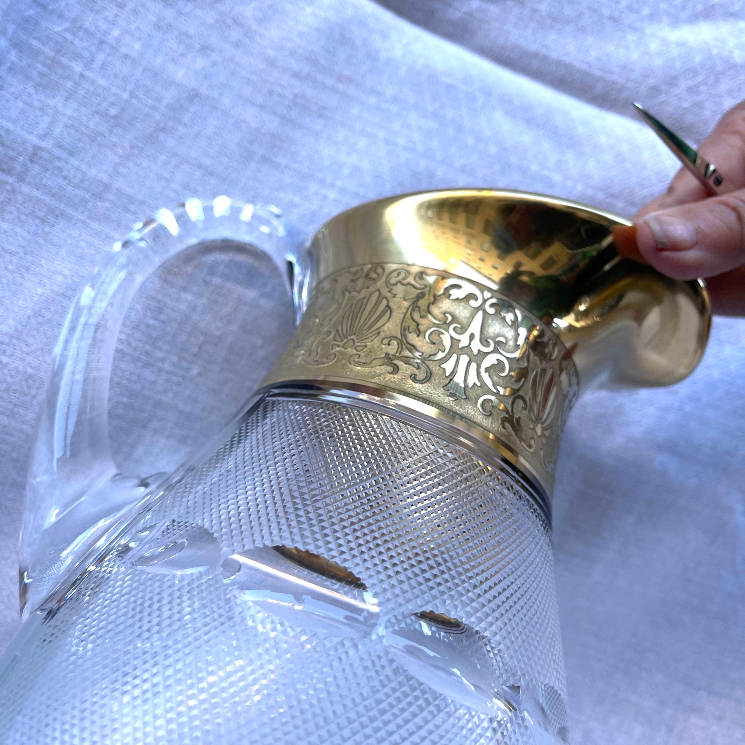 Metà XX secolo Decanter e brocca d'acqua antichi di Moser in vendita