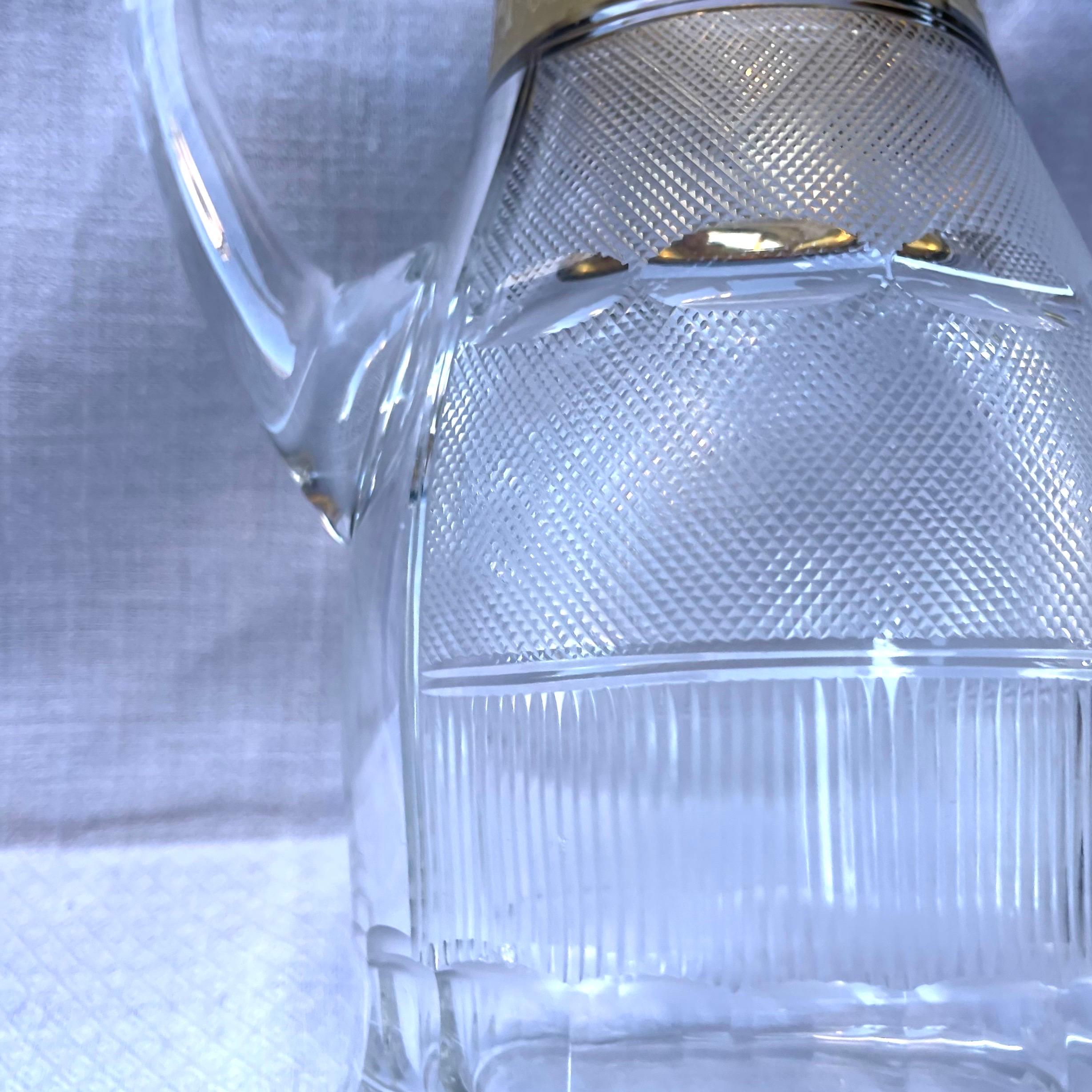Cristallo Decanter e brocca d'acqua antichi di Moser in vendita