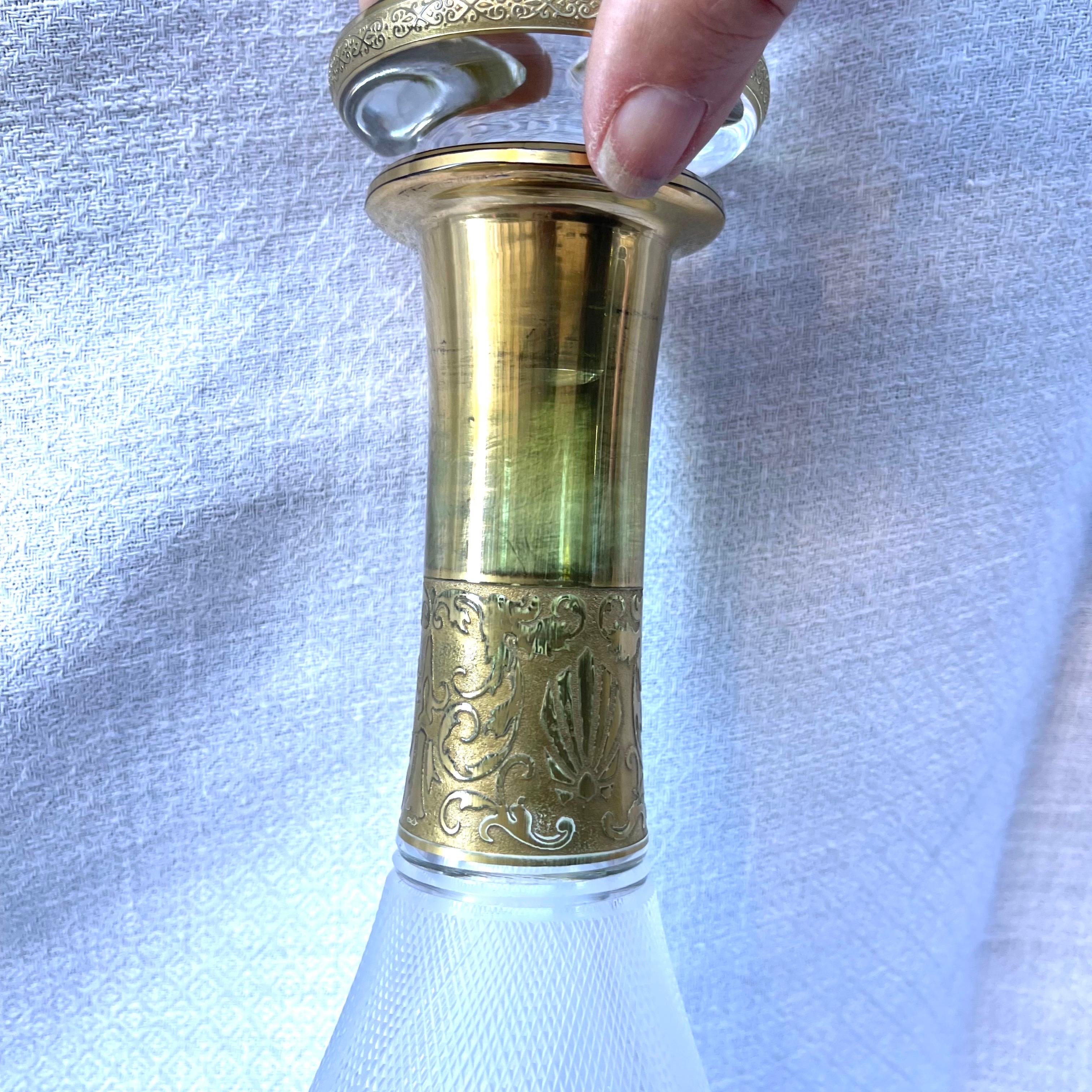 Decanter e brocca d'acqua antichi di Moser in vendita 2