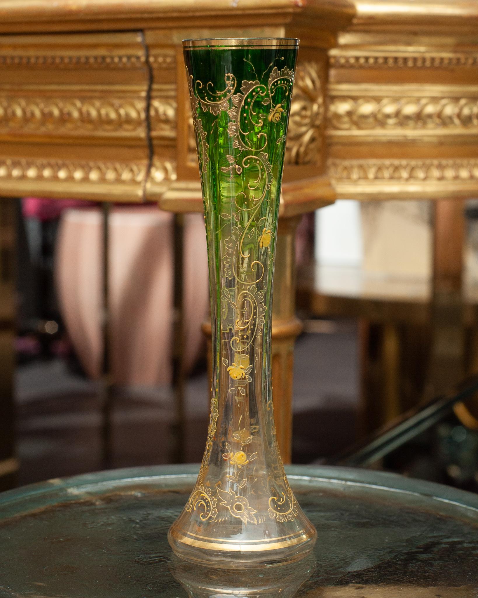 antique moser vase