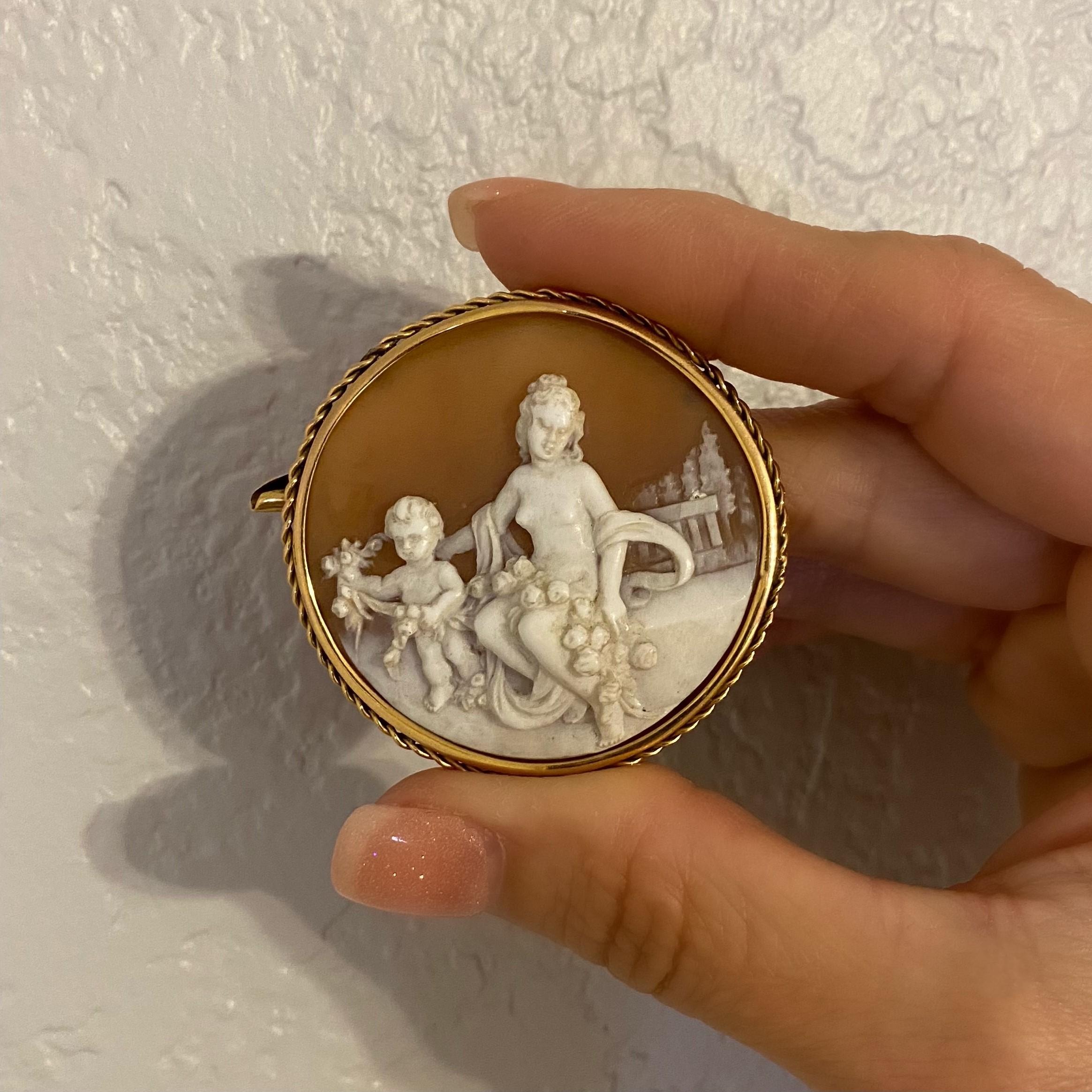 mother and child cameo