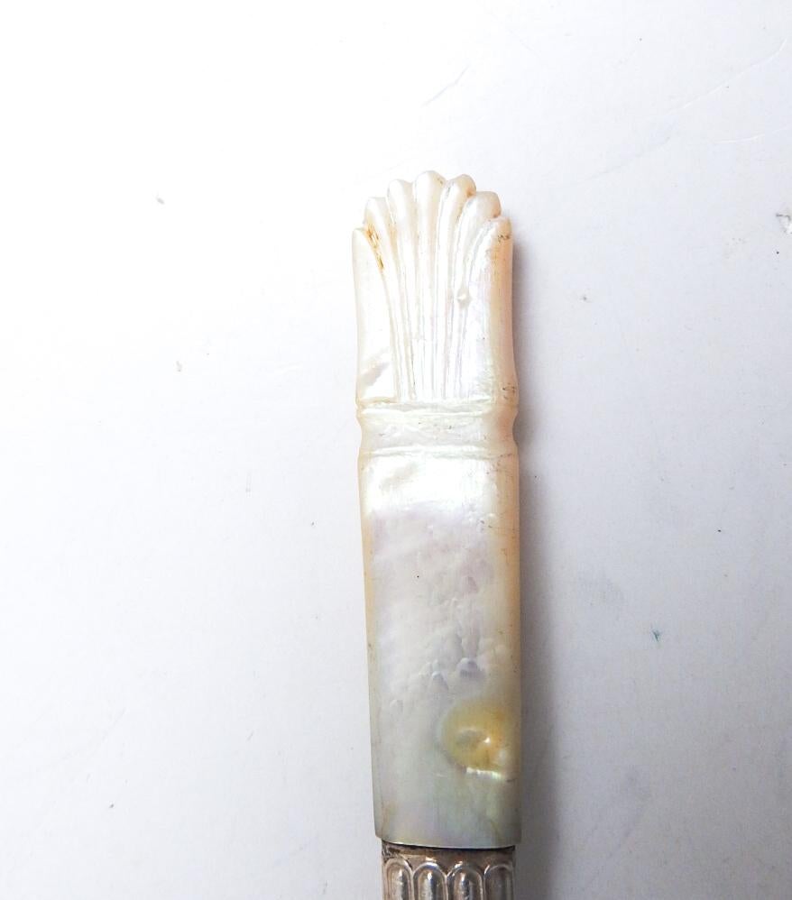 Unknown Antique Mother of Pearl Nut Picks - Set of 5 For Sale