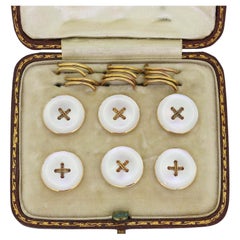 Antique Mother-of-Pearl Shirt Stud Set