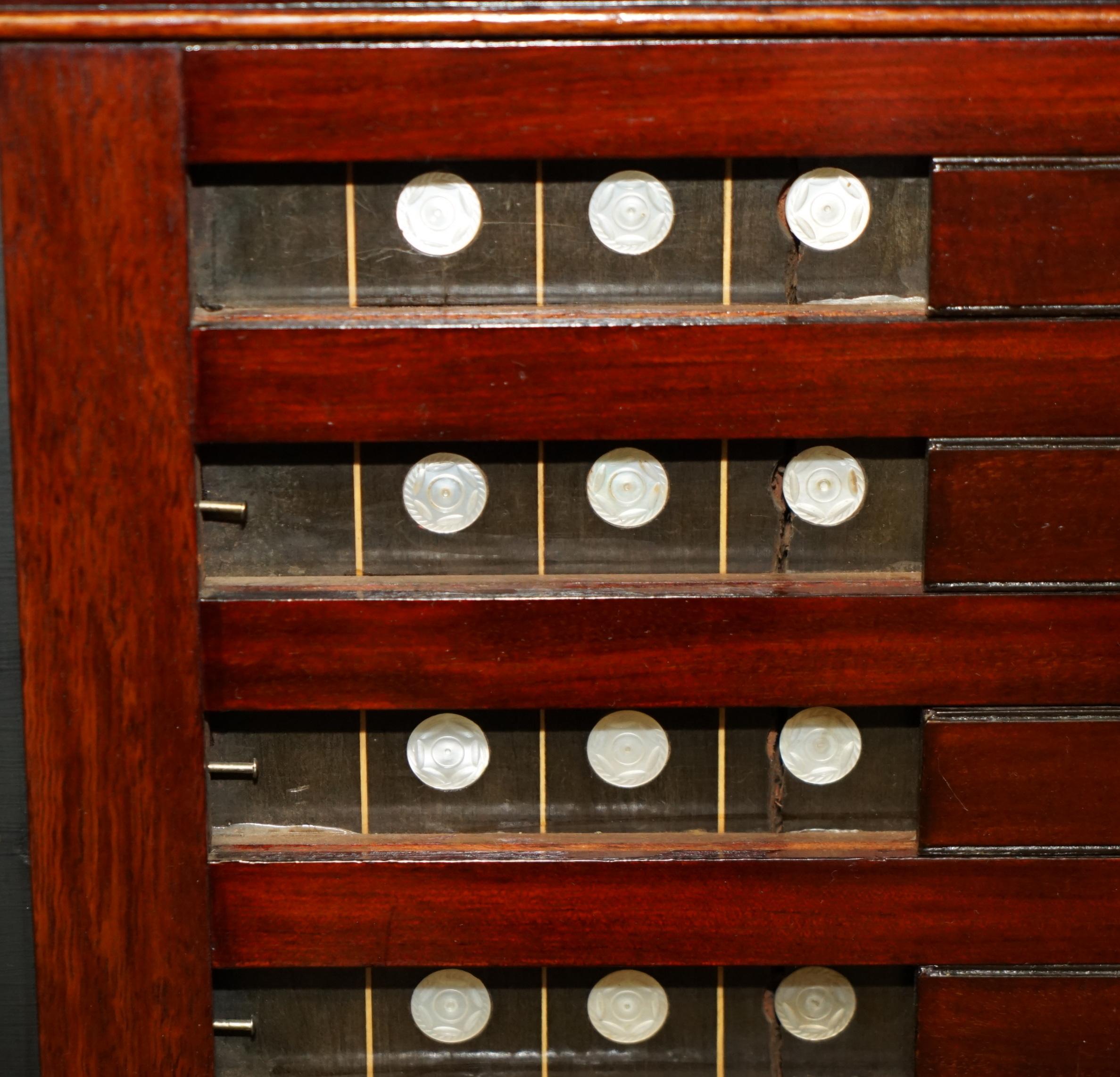 ANTiQUE MADRE DE PERLA VICTORIANA BURROUGHES & WATTS LONDRES PUNTERO DE SNOOKER en venta 3
