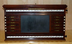ANTiQUE MOTHER OF PEARL VICTORIAN BURROUGHES & WATTS LONDON SNOOKER SCOREBOARD