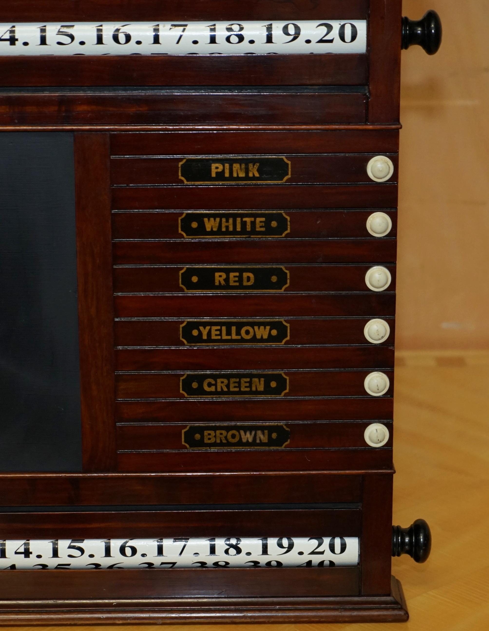 ANTiQUE MADRE DE PERLA VICTORIANA BURROUGHES & WATTS LONDRES PUNTERO DE SNOOKER Inglés en venta
