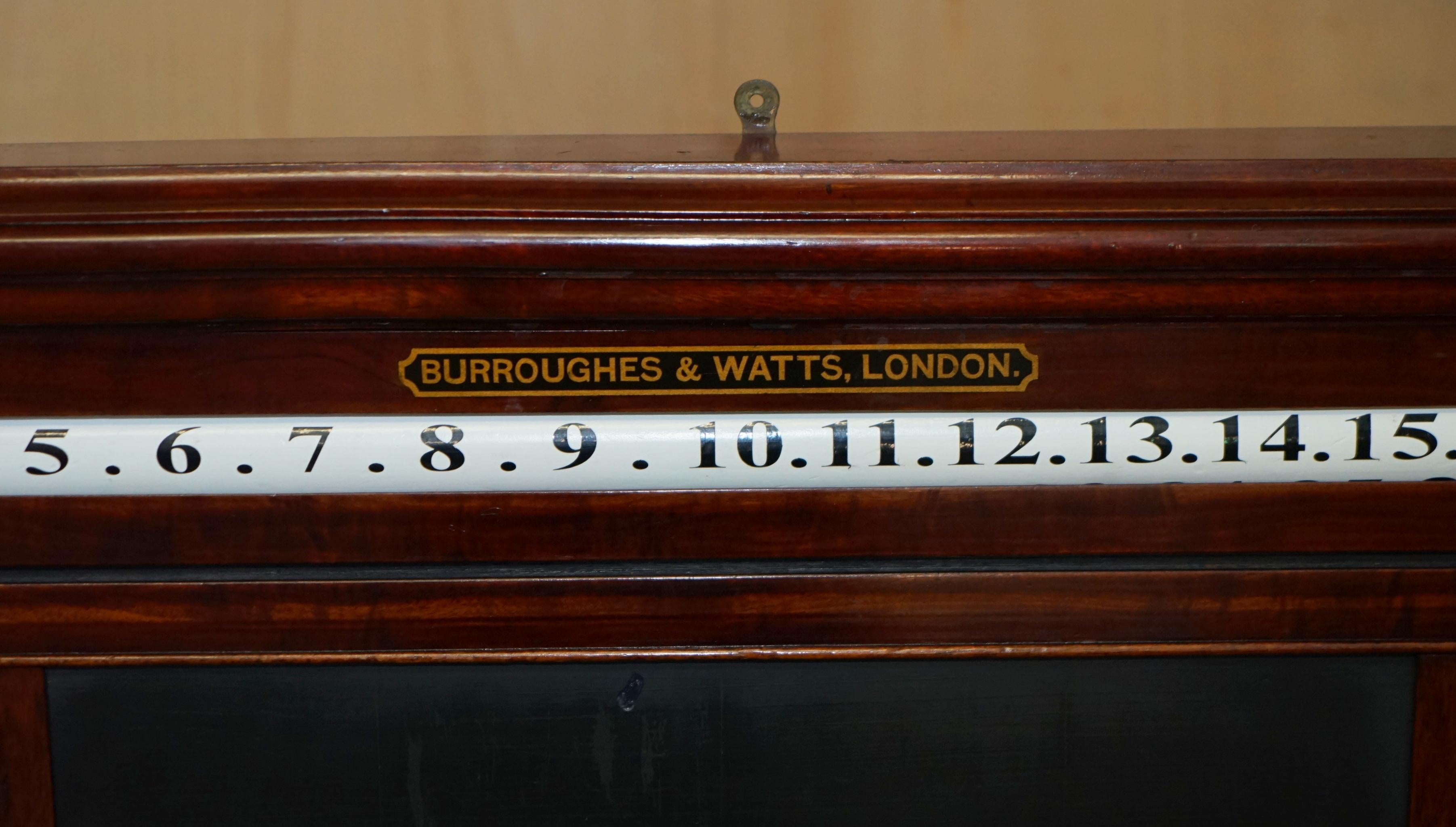 ANTiQUE MADRE DE PERLA VICTORIANA BURROUGHES & WATTS LONDRES PUNTERO DE SNOOKER Hecho a mano en venta