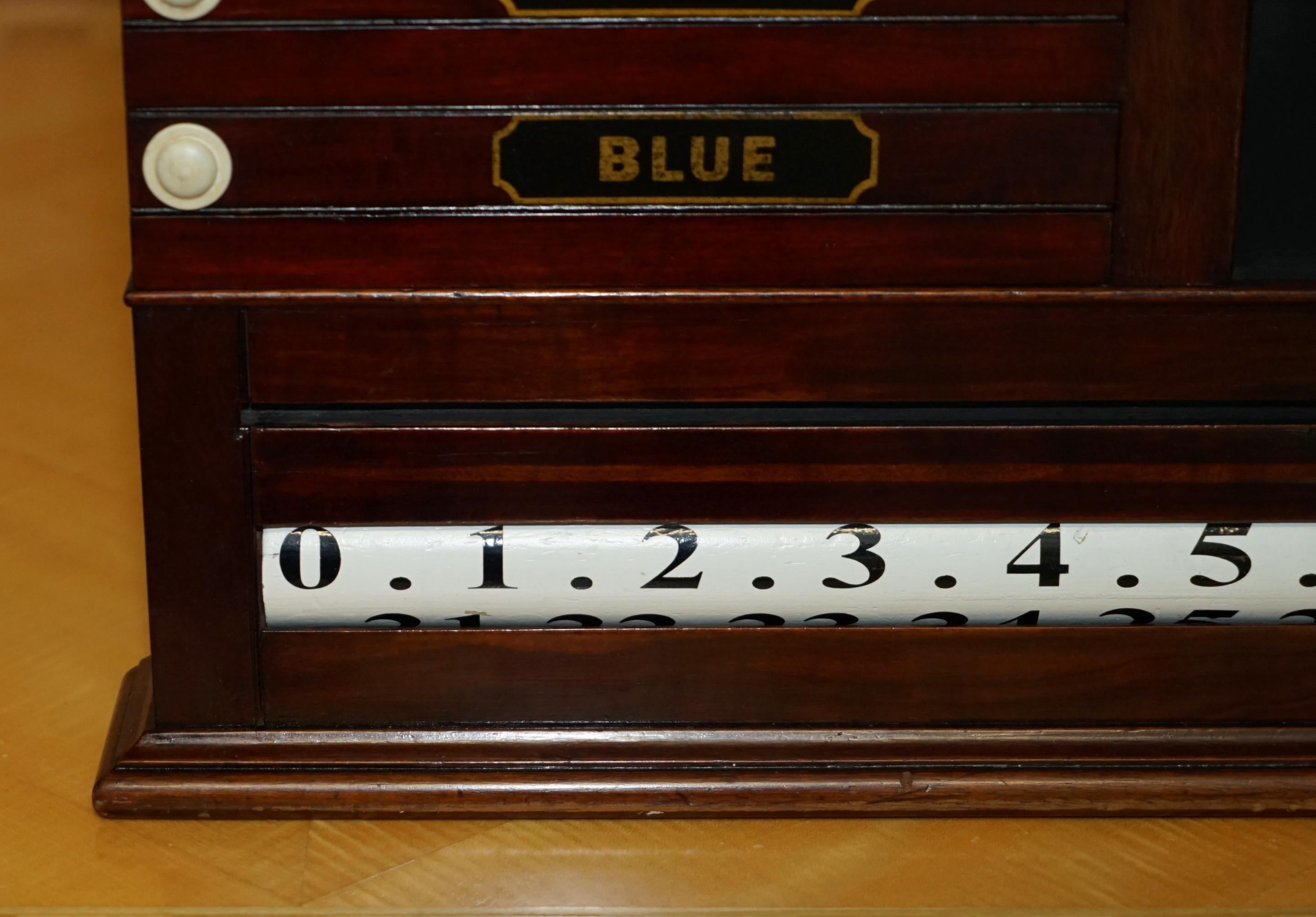 ANTiQUE MADRE DE PERLA VICTORIANA BURROUGHES & WATTS LONDRES PUNTERO DE SNOOKER siglo XIX en venta