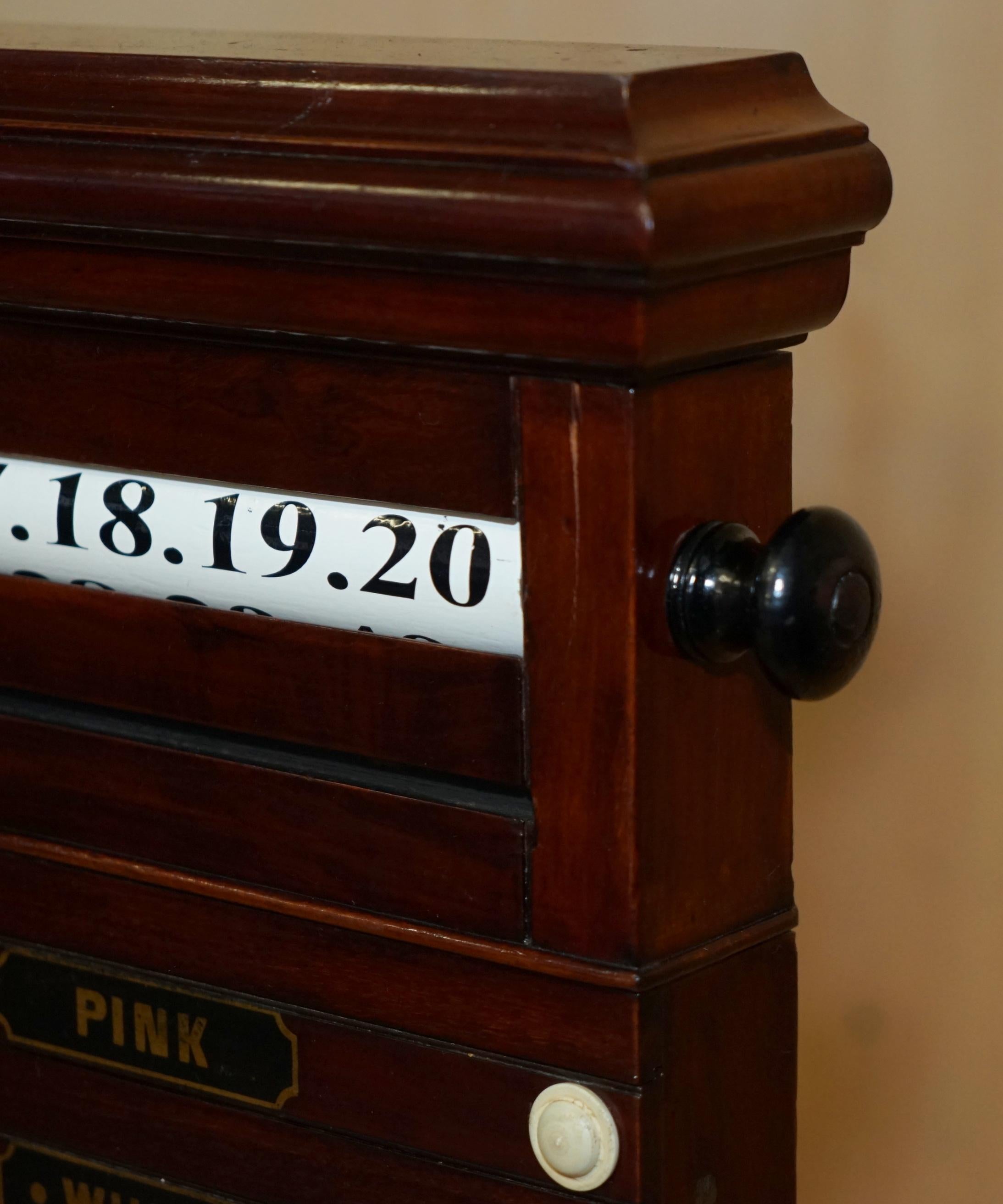ANTiQUE MADRE DE PERLA VICTORIANA BURROUGHES & WATTS LONDRES PUNTERO DE SNOOKER Madera dura en venta
