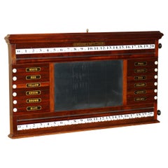 ANTiQUE MOTHER OF PEARL VICTORIAN BURROUGHES & WATTS LONDON SNOOKER SCOREBOARD