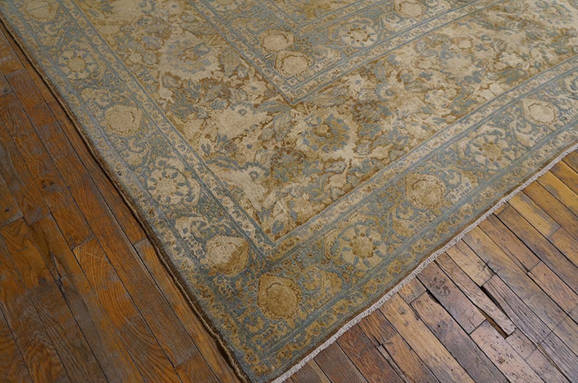 Hand-Knotted 19th Century N.E. Persian Khorassan Moud Carpet ( 13'6