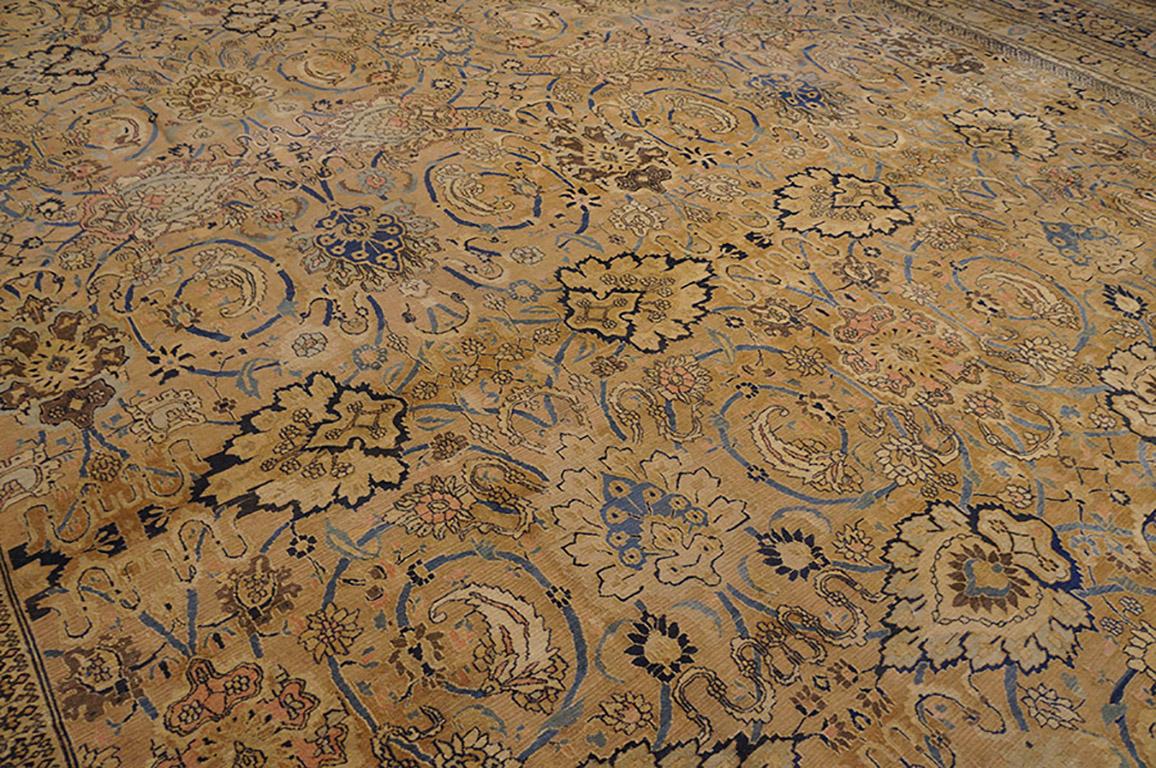 Wool Late 19th Century N.E. Persian Khorasan Moud Carpet (20'3