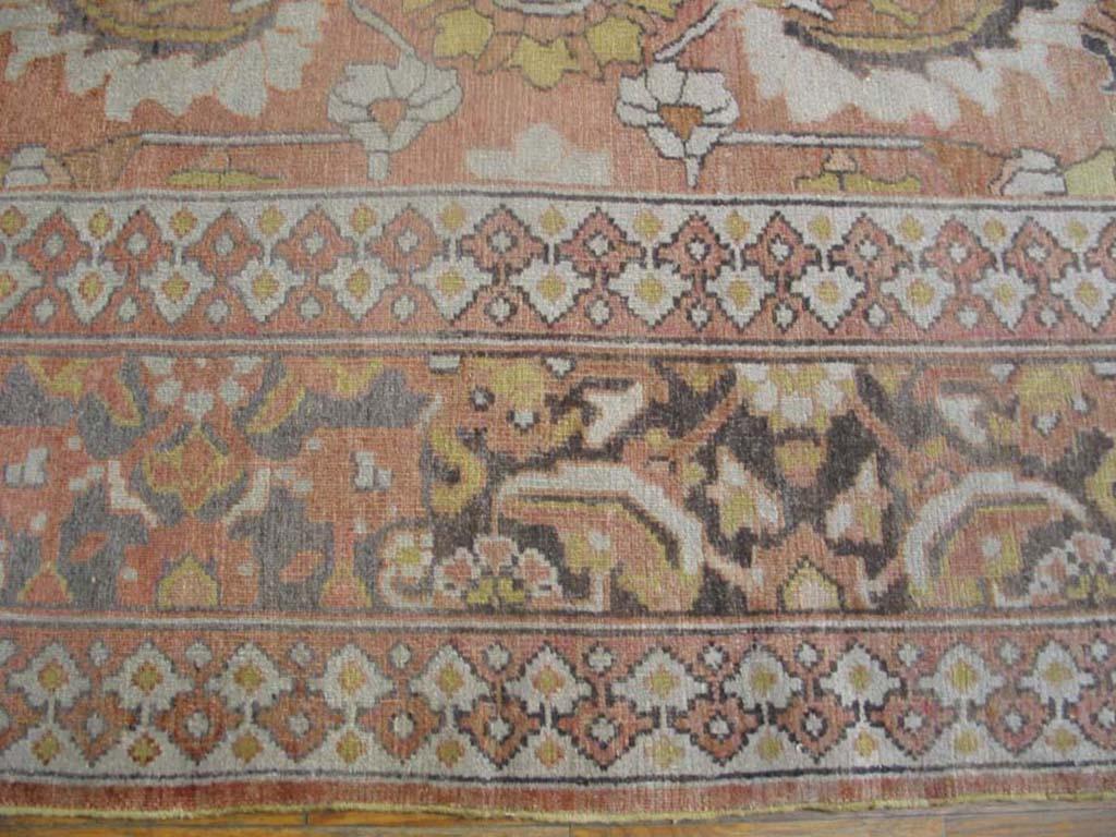 Fine del XIX secolo N.E. Khorassan Moud in persiano  Tappeto della Galleria 
8 x 15'8