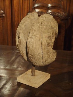 Antique Mounted Half Pulley Wheel from India